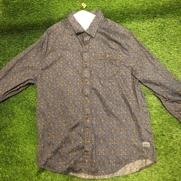 Sean John Tailored Fit Button Up Shirt Mens Size 3XL Multi-Colored Long Sleeve - Picture 1 of 7